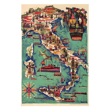 Vini d’Italia // Italienischel Wein (26"H x 17.75"W)