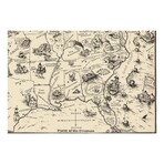 Bootlegger's Map of the United States (15.5"H x 24"W)