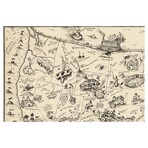 Bootlegger's Map of the United States (15.5"H x 24"W)