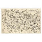 Bootlegger's Map of the United States (15.5"H x 24"W)