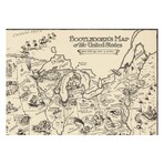 Bootlegger's Map of the United States (15.5"H x 24"W)