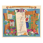 Les Vignobles de France // Vins de Bourgogne (19.5"H x 24"W)