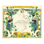 Les Vignobles de France // Vins de Champagne (19.75"H x 24"W)