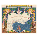 Les Vignobles de France // Vins de Roussillion Midi Provence (19.75"H x 24"W)