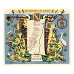 Les Vignobles de France // Vins d'Alsace (19.75"H x 24"W)