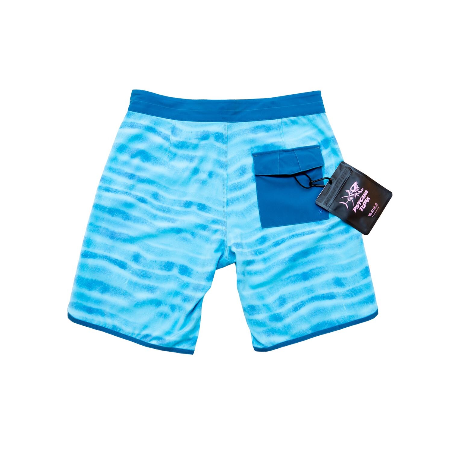 Watercolor Waves Board Shorts // Blue Radiance (28) - Psycho Tuna ...