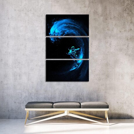 Space Surfing Blue Wave by Nicebleed