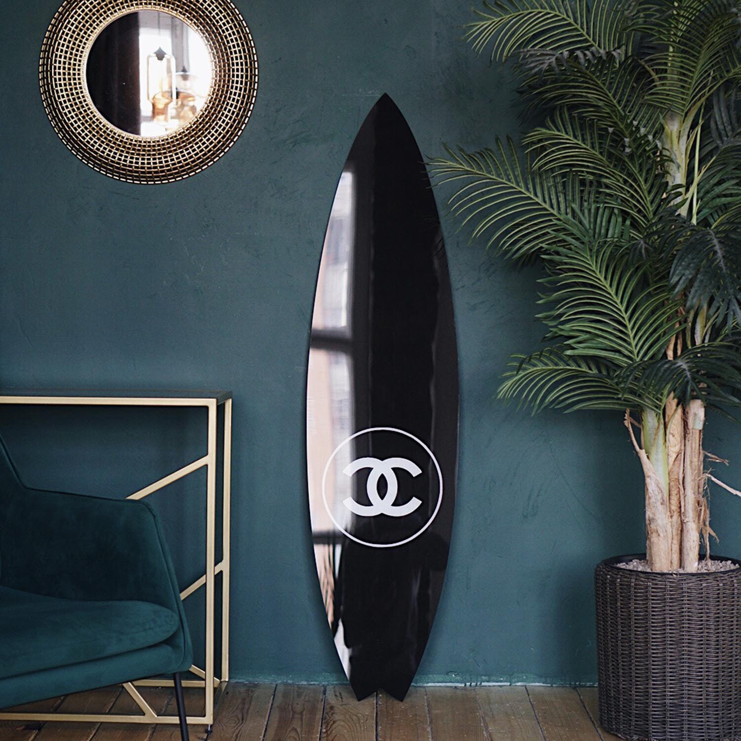 Chanel Surfboard (Small // 48L x 12W x 1H) - Acrylic Surfboard Art -  Touch of Modern
