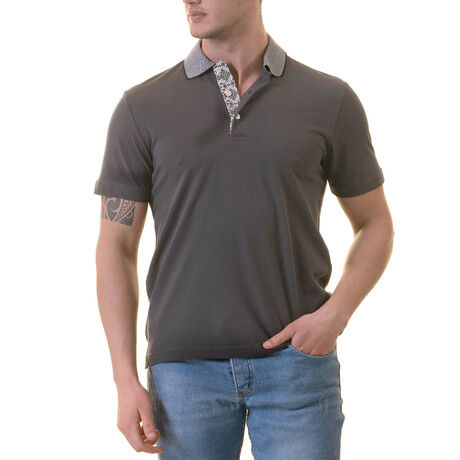 Mason Polo Shirt // Gray + Navy (S)