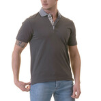 Mason Polo Shirt // Gray + Navy (3XL)