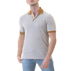 Jack Polo Shirt // Gray + Mustard (S)