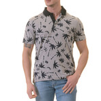 Leo Polo Shirt // Gray + Black Hawaiian (S)