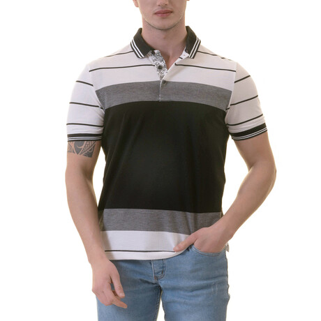 Oliver Polo Shirt // White + Black (S)