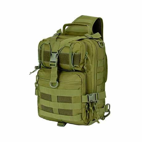 Tactical Military Medium Sling Range Bag // Army Green