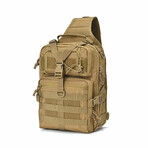 Tactical Military Medium Sling Range Bag // Khaki