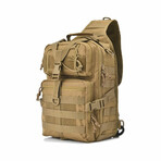 Tactical Military Medium Sling Range Bag // Khaki