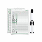 Yardzee + Farkle Scorecards 5 Pack + 5 Markers