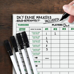 Yardzee + Farkle Scorecards 5 Pack + 5 Markers