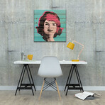 Jackie O - Pink by Dane Shue (26"H x 26"W x 1.5"D)