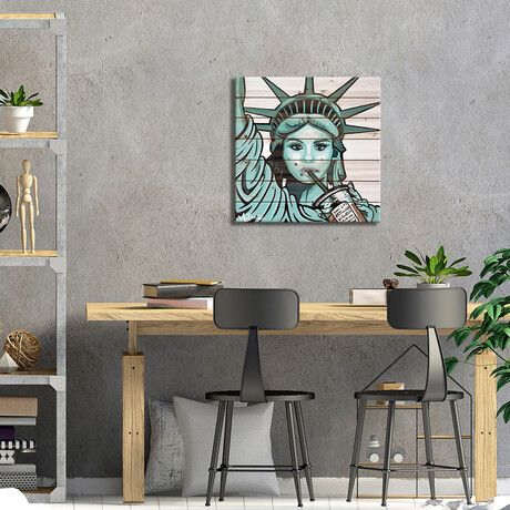 Free To Be Basic Full Face by Hybrid Life Art (26"H x 26"W x 1.5"D)