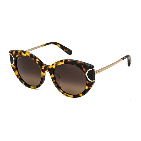 Salvatore Ferragamo Women's Oversized Sunglasses // Tokyo Tortoise + Brown Gradient