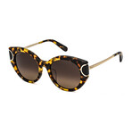 Salvatore Ferragamo Women's Oversized Sunglasses // Tokyo Tortoise + Brown Gradient