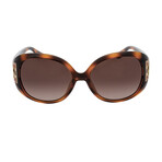 Salvatore Ferragamo Women's Oversized Sunglasses // Tortoise + Brown Gradient