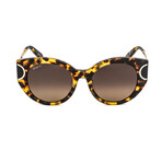 Salvatore Ferragamo Women's Oversized Sunglasses // Tokyo Tortoise + Brown Gradient