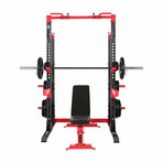 Pro Half Rack C1 (Red + Black)