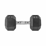 Hex Rubber Dumbbell (15lb)