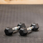 Hex Rubber Dumbbell (40lb)