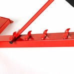 Adjustable Utility Weight Bench (Red + Black)