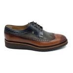 Lewis Classic Shoes // Black + Green + Tobacco (Euro: 42)