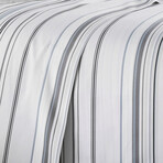 Coastal Stripes Sheet Set // Coastal Gray (California King)