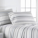 Coastal Stripes Sheet Set // Coastal Gray (California King)