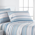 Coastal Stripes Sheet Set // Coastal Blue (California King)