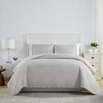 Geometric Maze Oversized Quilt Sets // Geometric Maze Taupe (King / California King)