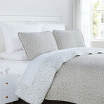 Geometric Maze Oversized Quilt Sets // Geometric Maze Taupe (King / California King)