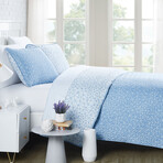 Geometric Maze Oversized Quilt Sets // Geometric Maze Blue (King / California King)