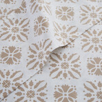 Aztec Dreams Extra Deep Pocket Cotton Sheet Set // Aztec Dreams Taupe // Full