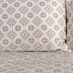 Aztec Dreams Extra Deep Pocket Cotton Sheet Set // Aztec Dreams Taupe // Full