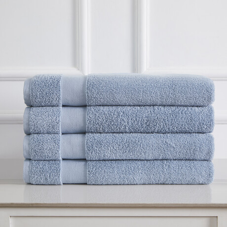Bath Towels // 500 GSM // Set of 4 (Blue)