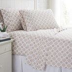 Aztec Dreams Extra Deep Pocket Cotton Sheet Set // Aztec Dreams Taupe // Full