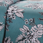 Flora Duvet Cover Set // Flora Green (King / California King)