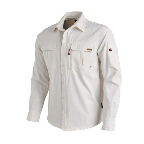 Outdoor Shirt with Pockets // Ecru (XS)