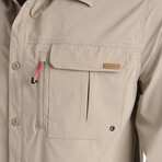 Outdoor Shirt with Pockets // Beige (S)
