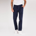 Saif Side Pocket Chino Pants // Navy (36WX34L)