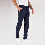 Saif Side Pocket Chino Pants // Navy (38WX34L)