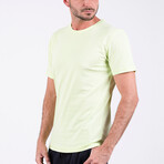 Louis O Neck T-Shirt // Neon Yellow (L)