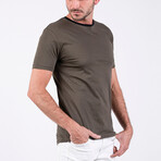 Gary O Neck T-Shirt // Military Green (M)